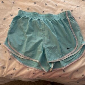 Nike Women's Light Blue Athletic Shorts